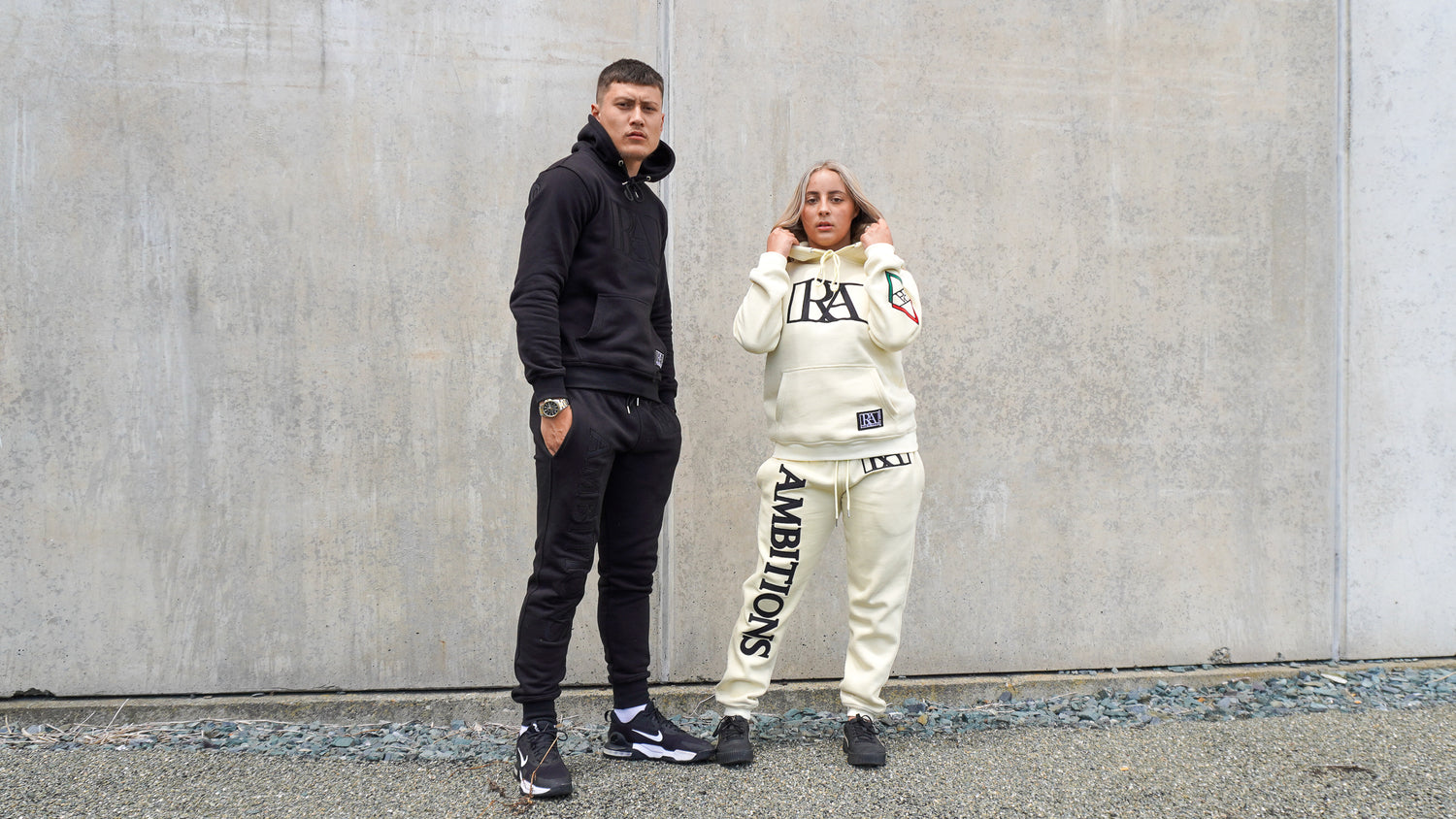 Royal Ambitions Black and Beige Tracksuits
